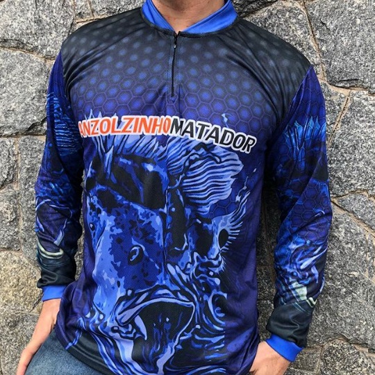 Camisas de pesca esportiva personalizadas alta qualidade