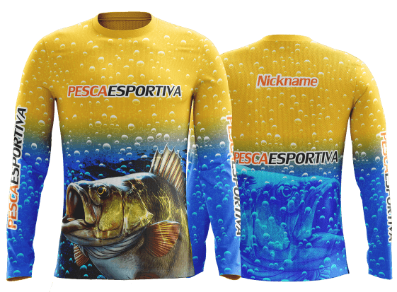 camisa de pescaria personalizada