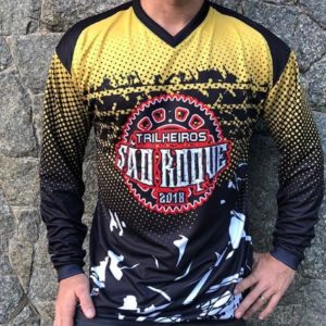 camiseta de manga longa masculina